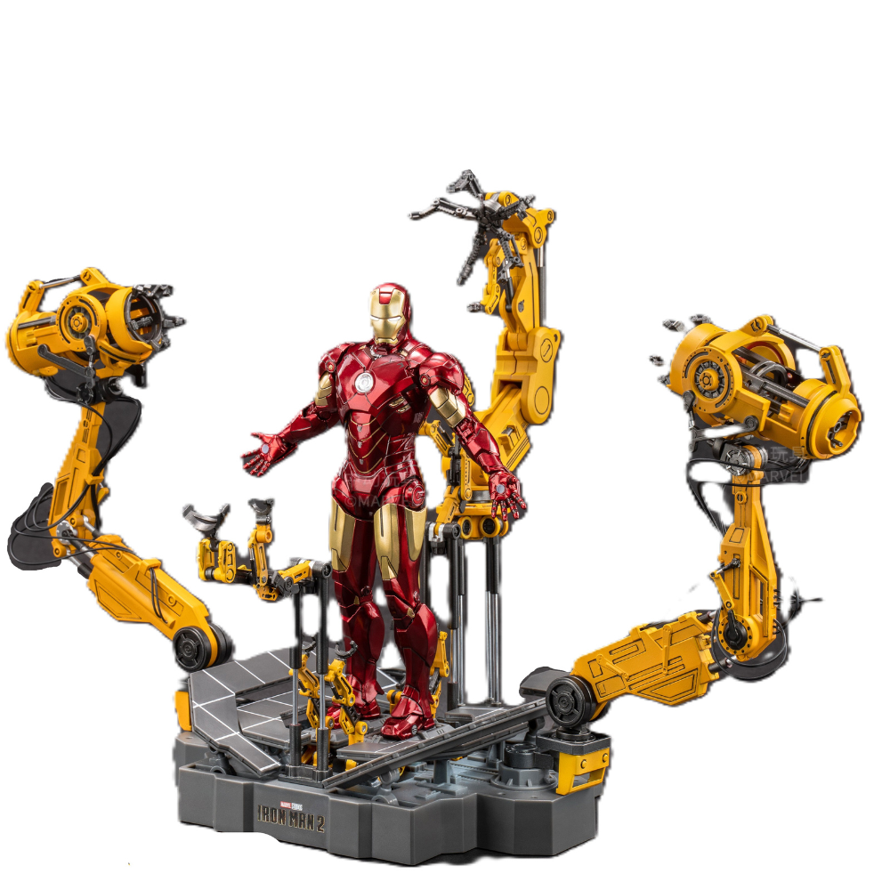MARVEL SUIT-UP GANTRY アイアンマン　zdトイズ Iron Man Mark 7 - Suit-up Gantry Action Figure By ZD Toys | Ages