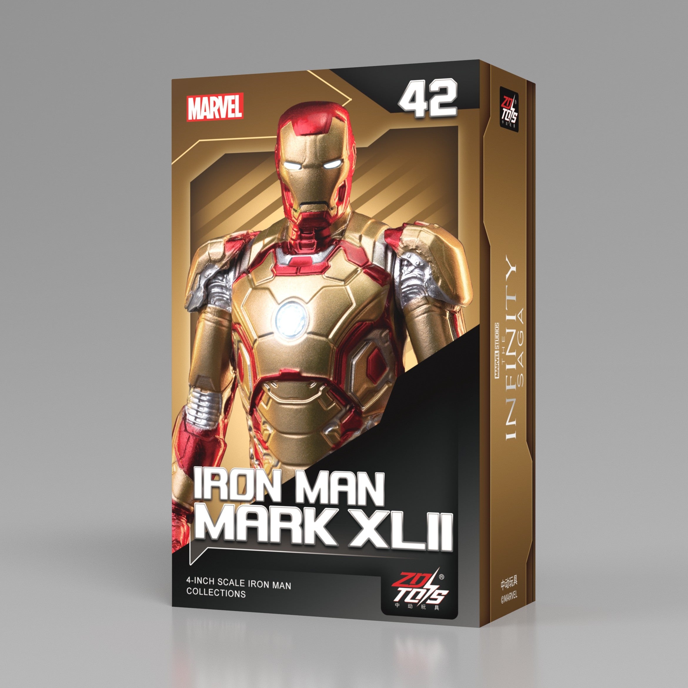 Iron Man Mark 42 Action Figure By ZD Toys - 4 Inch