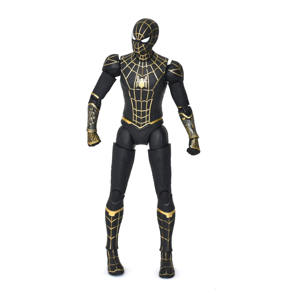 Spider-Man Toy Black and Gold Suit No Way Home Action Figure By ZD Toys