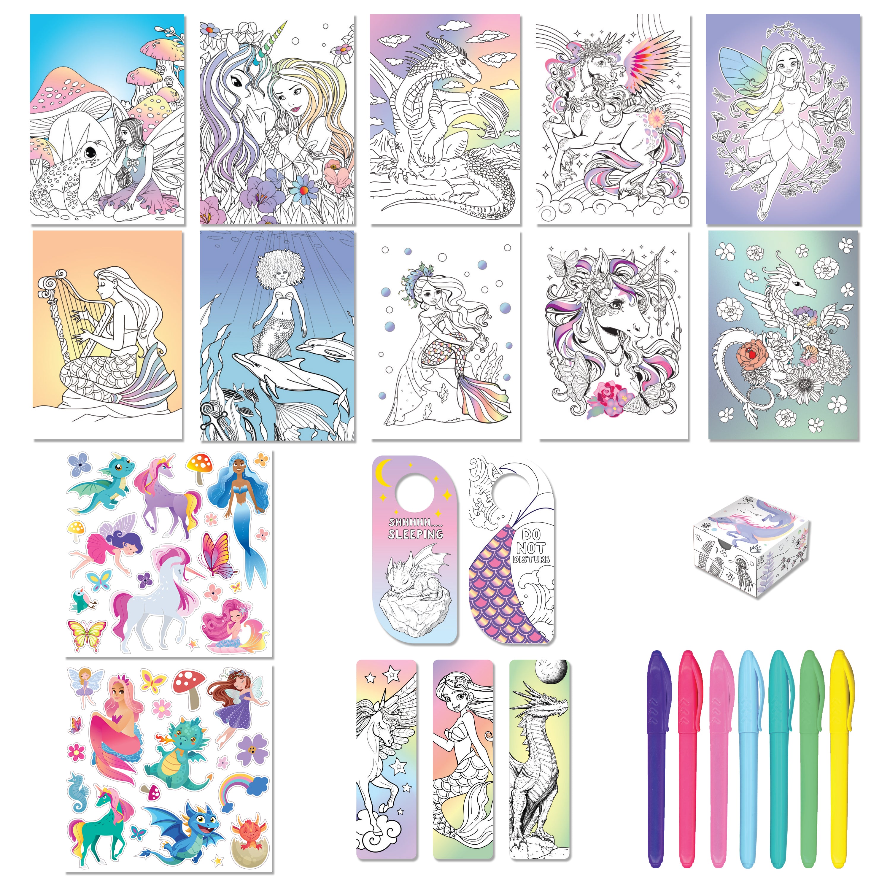 Carry Case - Kaleidoscope Pop Velvet Magical Creatures