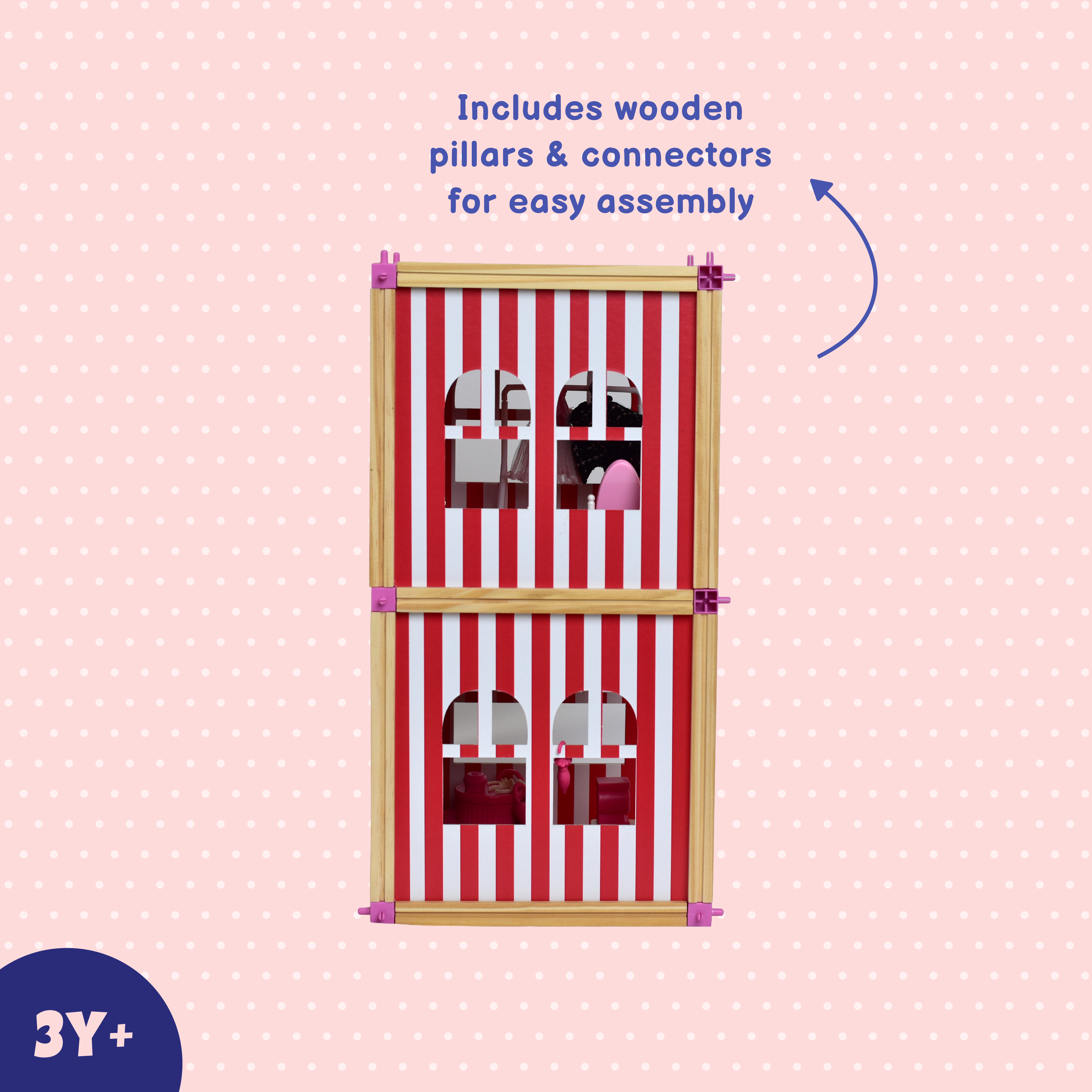 Fashion Store Playset – Build & Play Wooden Dollhouse