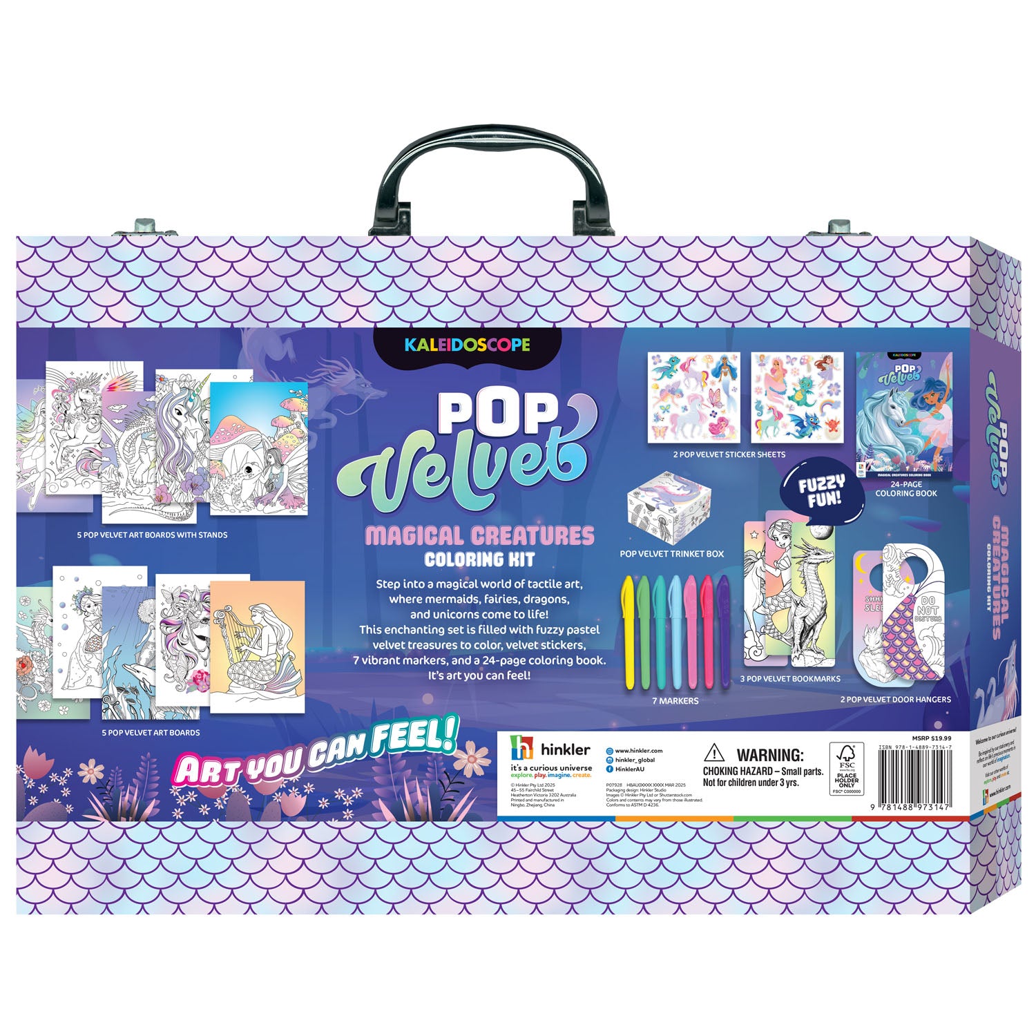 Carry Case - Kaleidoscope Pop Velvet Magical Creatures