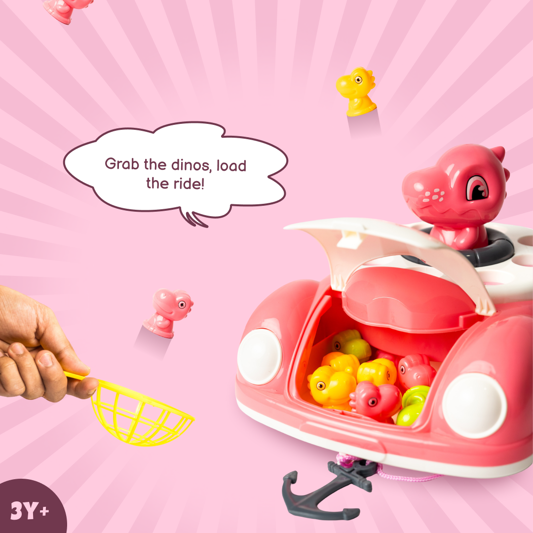 Catch-a-Saurus - the Bouncing Elf Car Fishing Game!