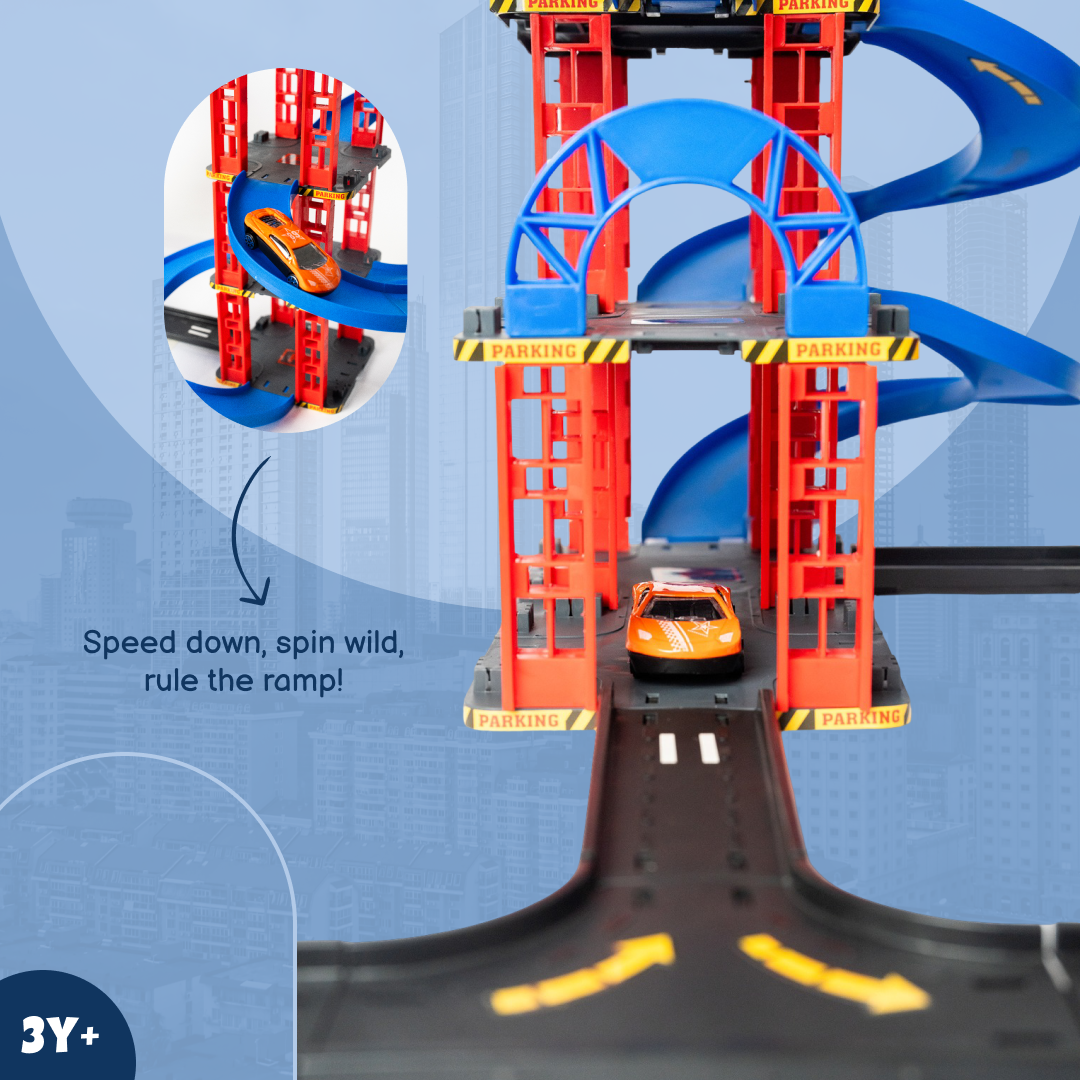 City Garage – the 76-Piece Parking Lot Toy!