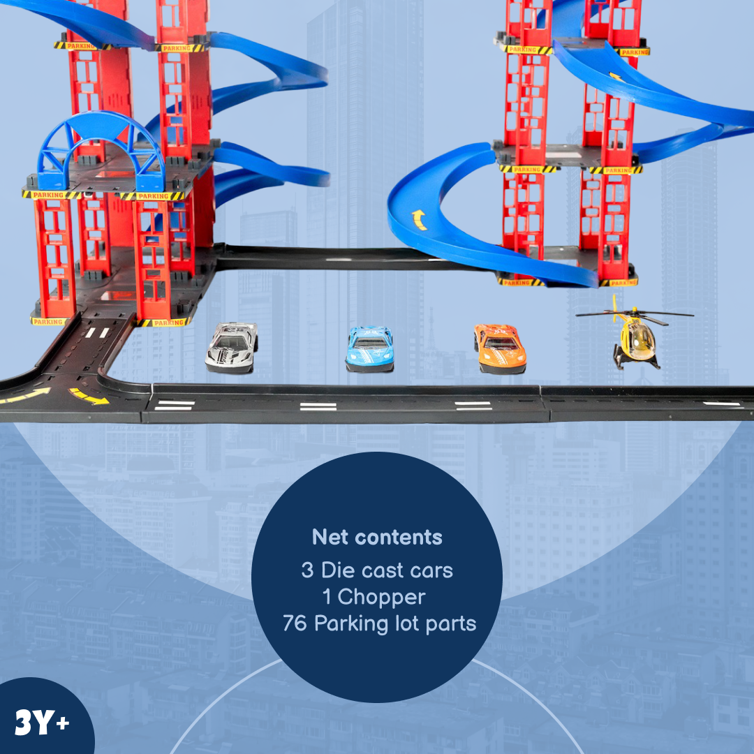 City Garage – the 76-Piece Parking Lot Toy!