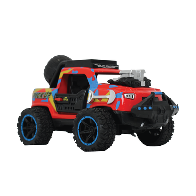 1:32 Die-Cast Off Road Monster Car With Metal Body - 2 Seater | Red