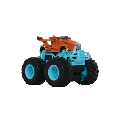 1:64 Die-Cast Off Road Monster Car With Metal Body | Orange/Blue
