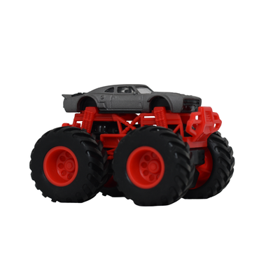 1:64 Die-Cast Off Road Monster Car With Metal Body | Grey/Red