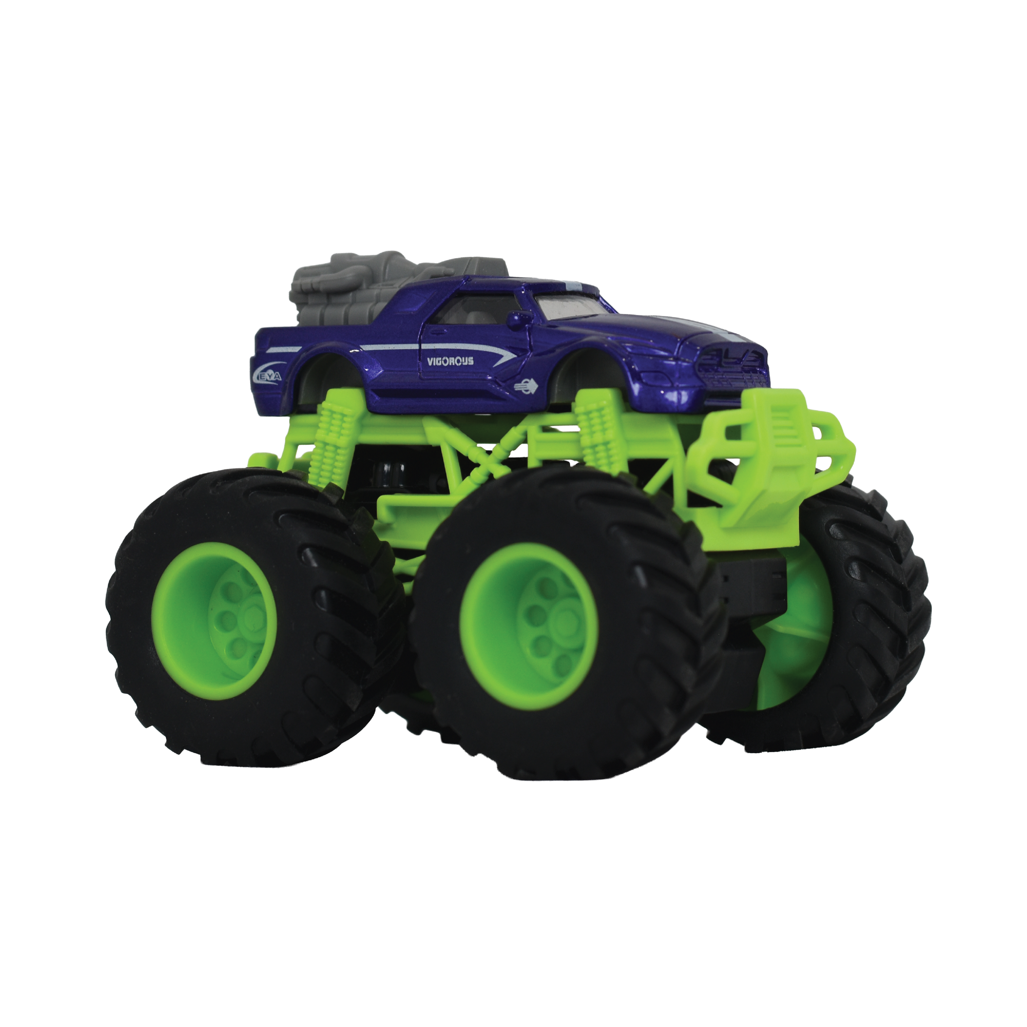 1:64 Die-Cast Off Road Monster Car With Metal Body | Purple/Green