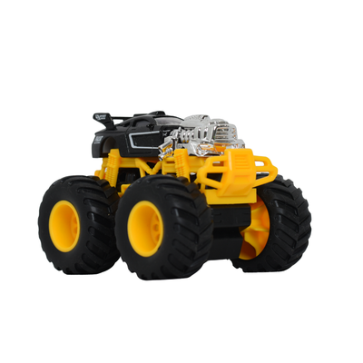 1:64 Die-Cast Off Road Monster Car With Metal Body | Black/Silver/Yellow