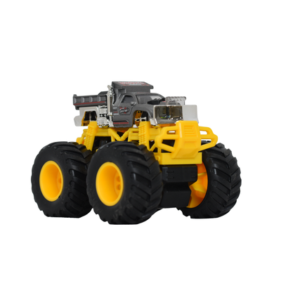 1:64 Die-Cast Off Road Monster Car With Metal Body | Grey/Yellow