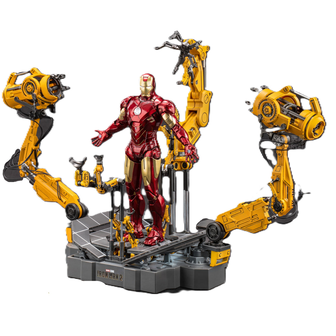 Iron Man Mark 7 - Suit-up Gantry Action Figure By ZD Toys