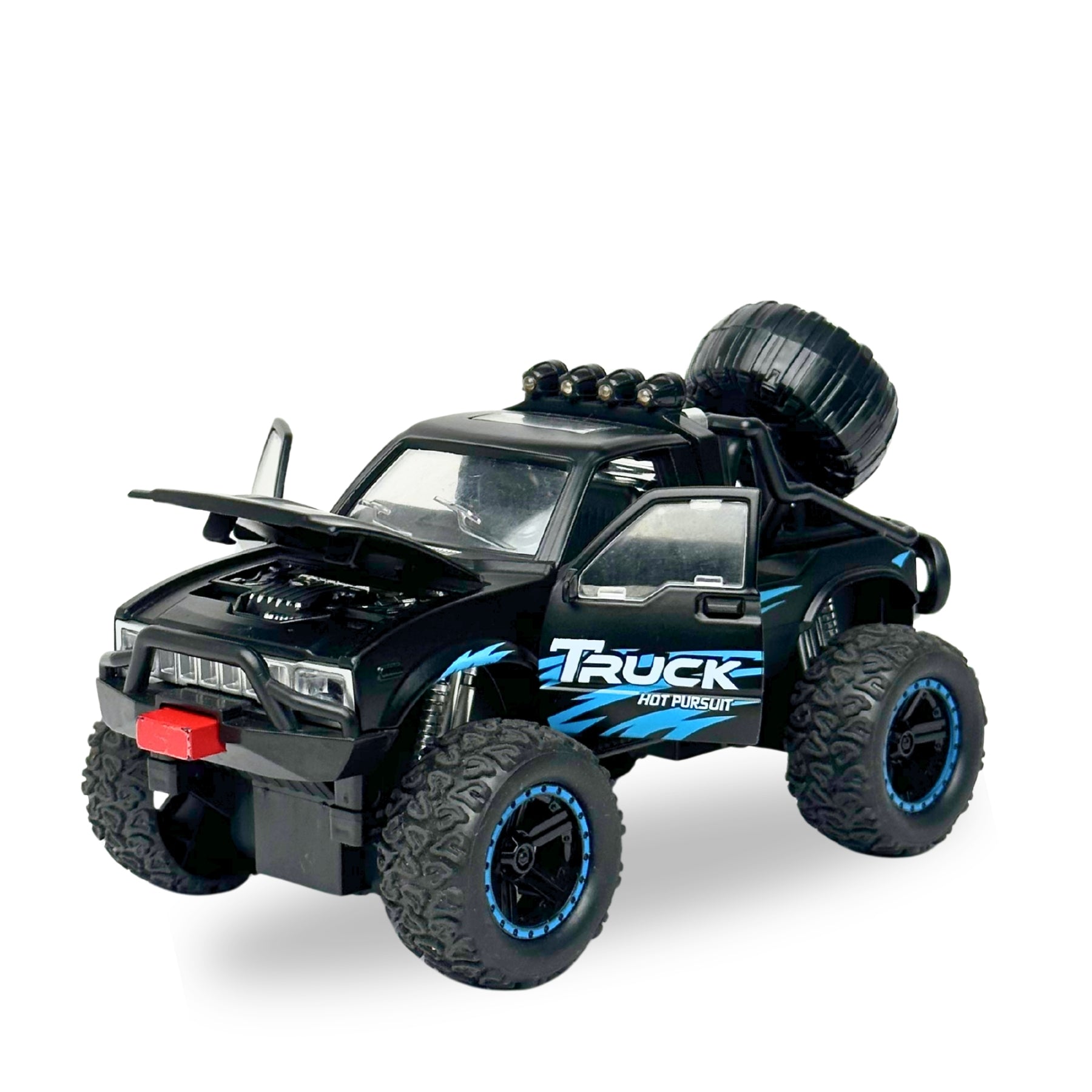 1:24 Die Cast Off Road Monster Car With Metal Body | Black