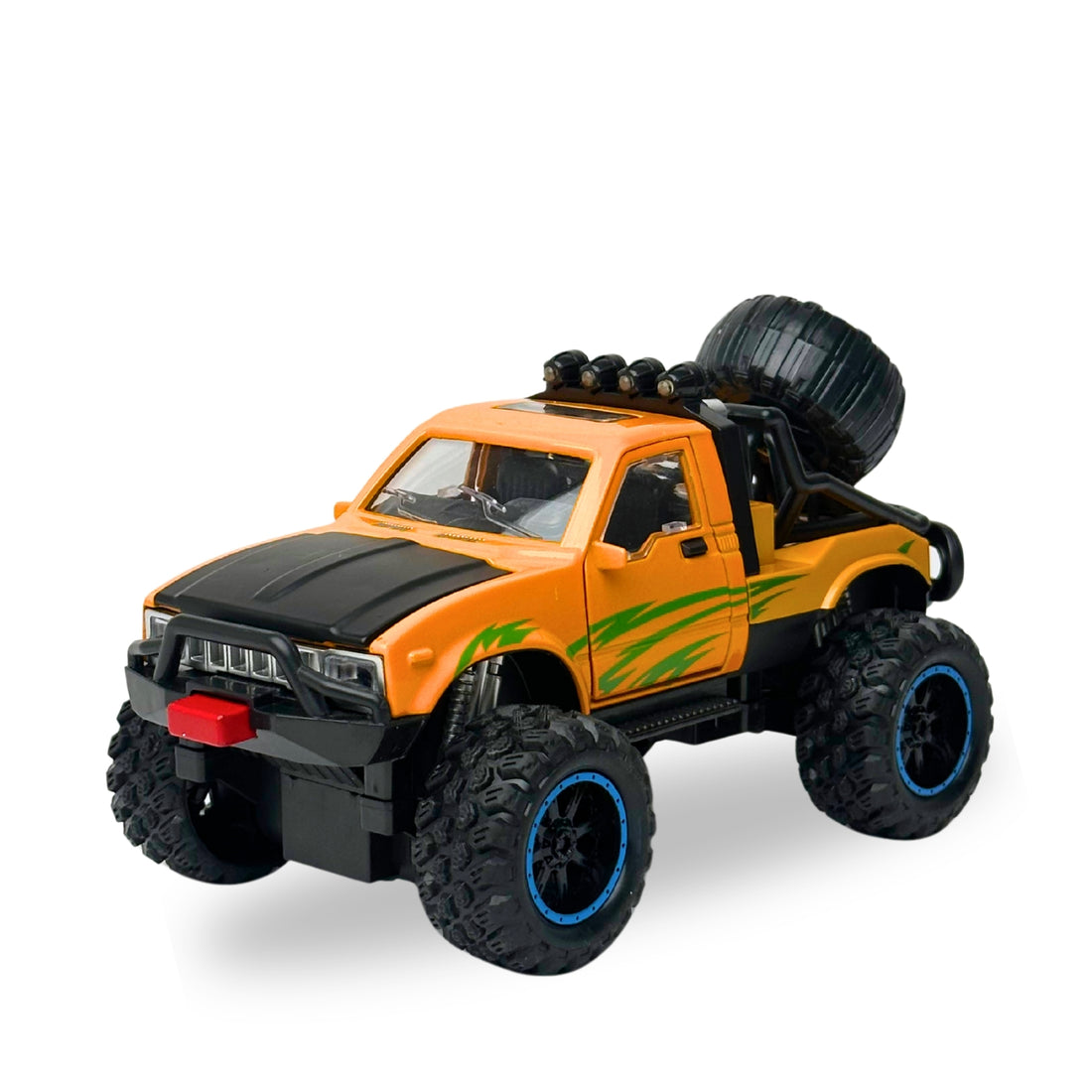 1:24 Die Cast Off Road Monster Car With Metal Body | Yellow