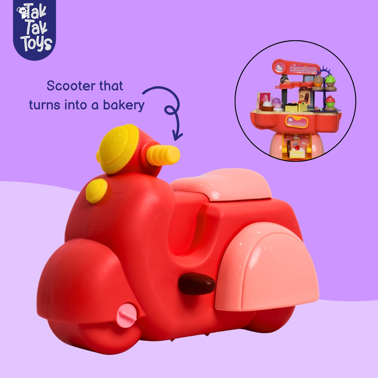 Dessert Rider - 2-in-1 Scooter Playhouse