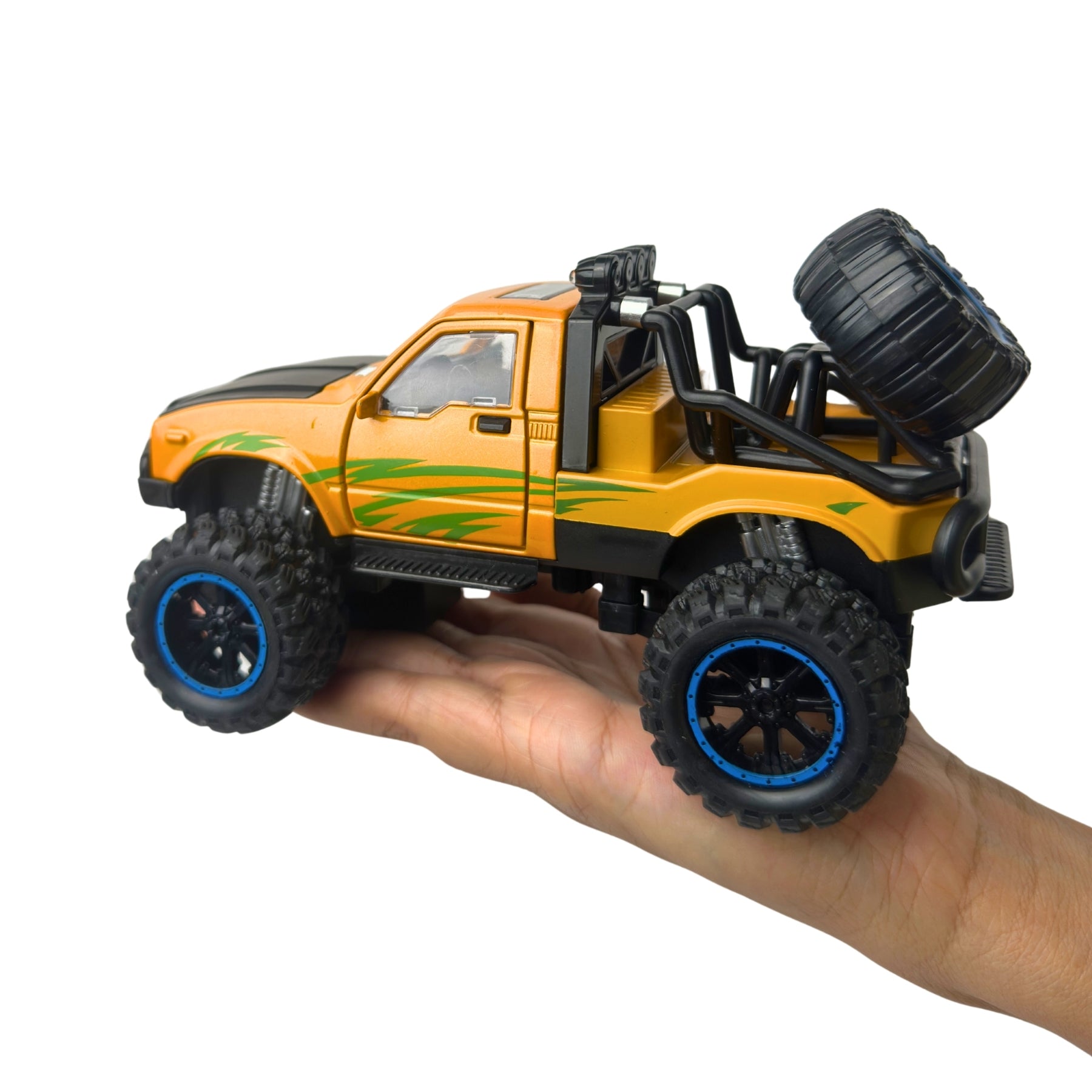 1:24 Die Cast Off Road Monster Car With Metal Body | Yellow