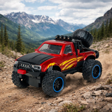 1:24 Die Cast Off Road Monster Car With Metal Body | Red