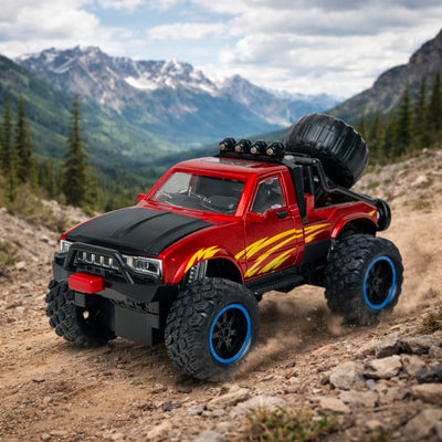 1:24 Die Cast Off Road Monster Car With Metal Body | Red