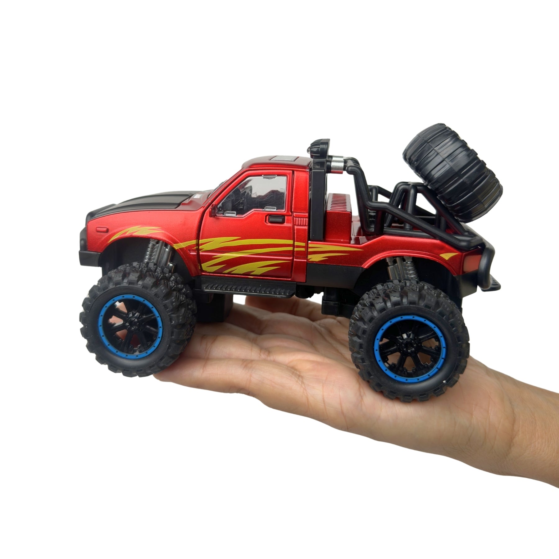 1:24 Die Cast Off Road Monster Car With Metal Body | Red