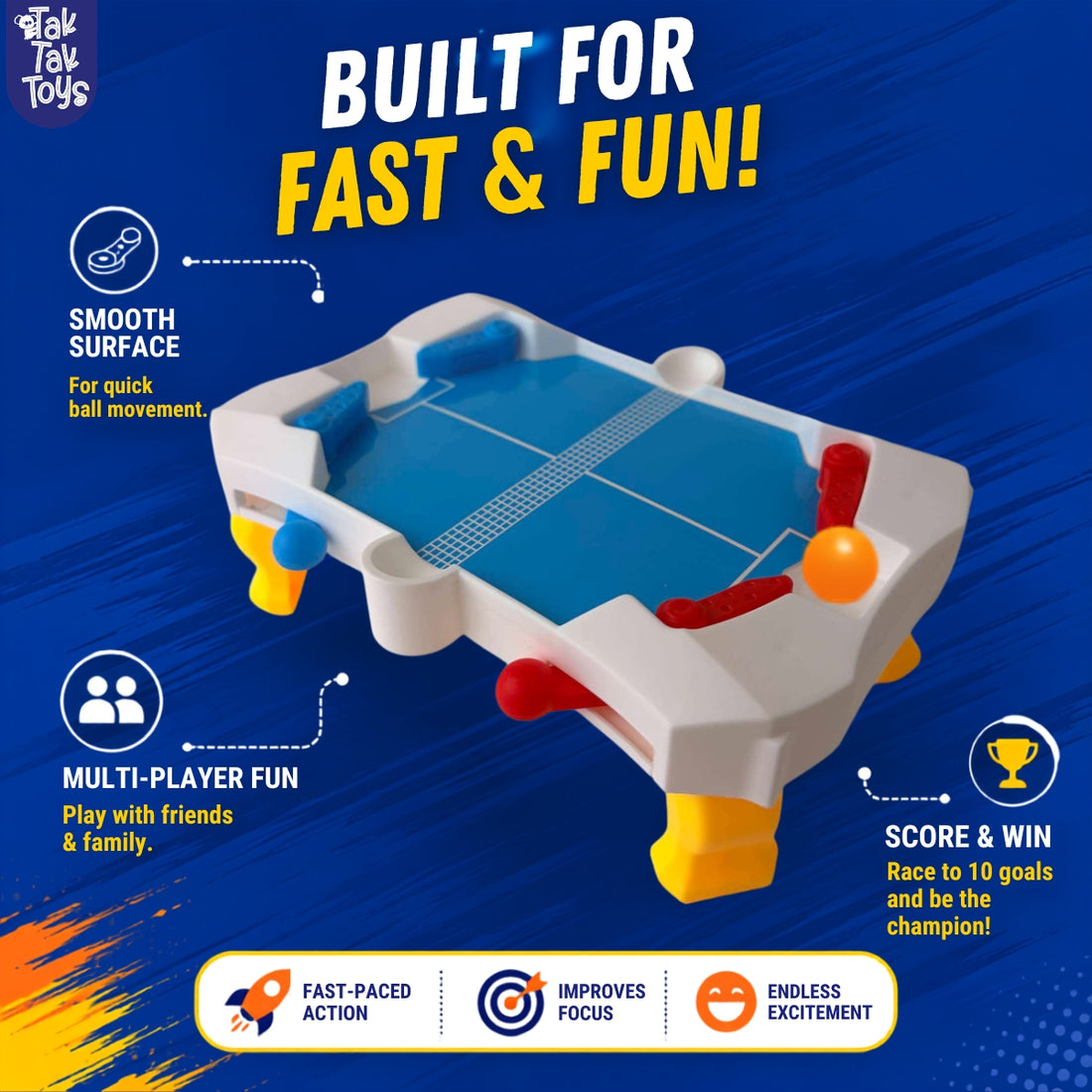 Flick & Score Tabletop Game - 3 Ways to Play, 3+ Years