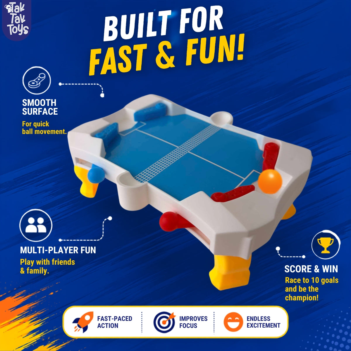 Flick & Score Tabletop Game - 3 Ways to Play, 3+ Years