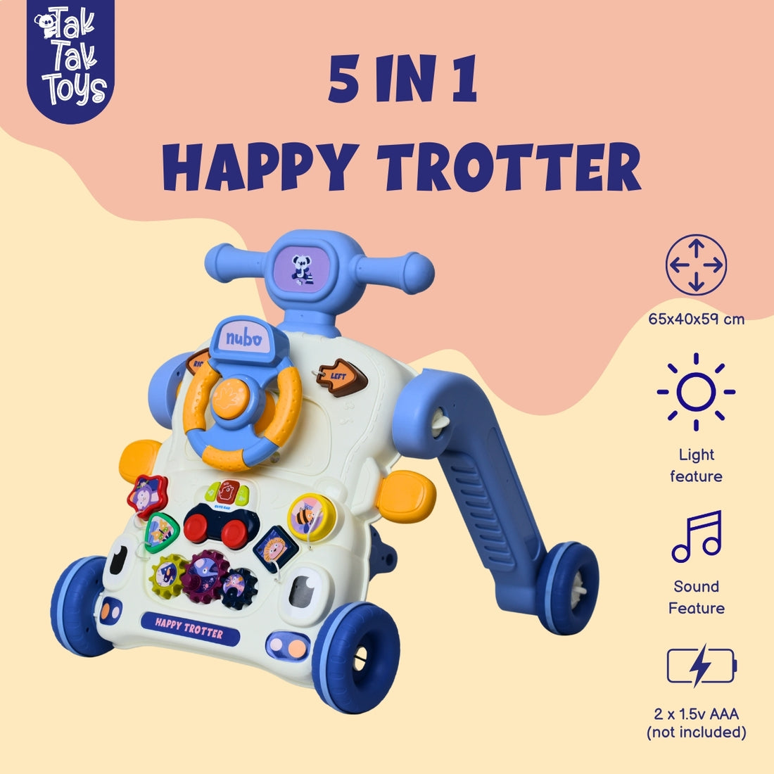 5 in 1 Happy Trotter - Baby Walker