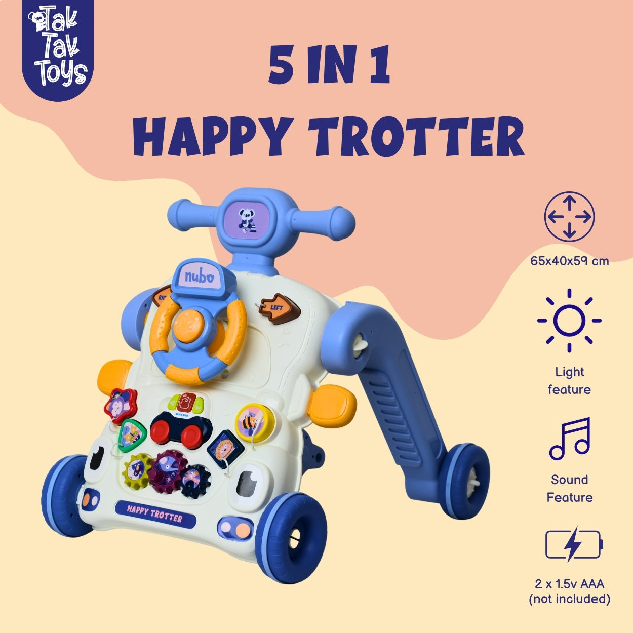 5 in 1 Happy Trotter - Baby Walker