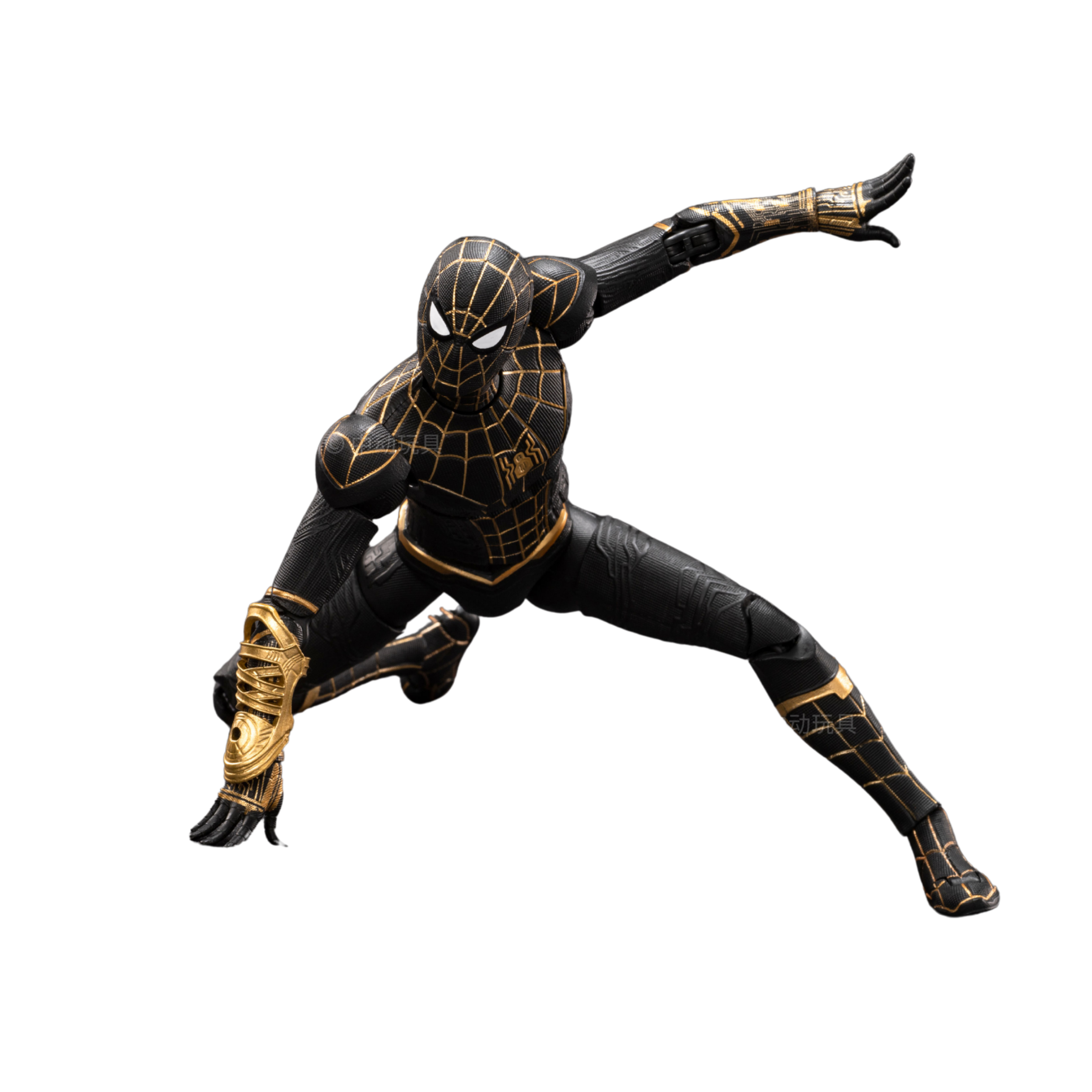 Spider-Man Toy Black and Gold Suit No Way Home Action Figure By ZD Toys - 7 Inch | Ages 15+