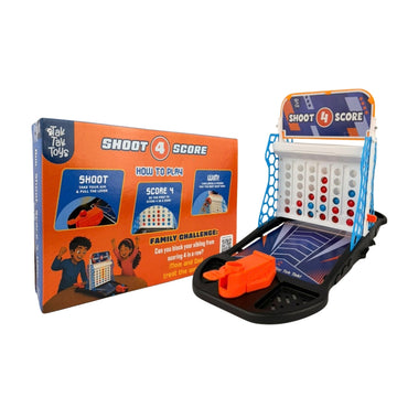 Shoot 4 Score Tabletop Game for Kids - 3 Ways to Play, 3+ Years