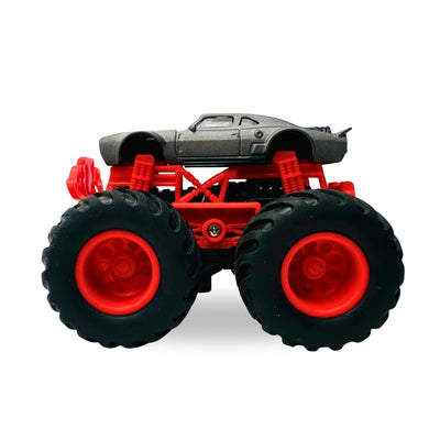 1:64 Die-Cast Off Road Monster Car With Metal Body | Grey/Red