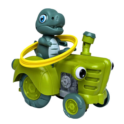 Dino Tractor - Interactive Toy with Ring Toss Game, Ages 1+ Years