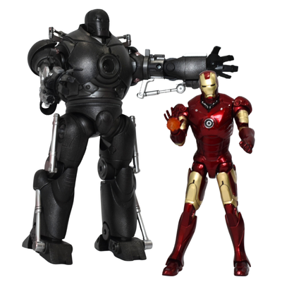 Iron Man Mark 3 & Iron Monger Set, The Final Battle Action Figure Set By ZD Toys | Ages 15+