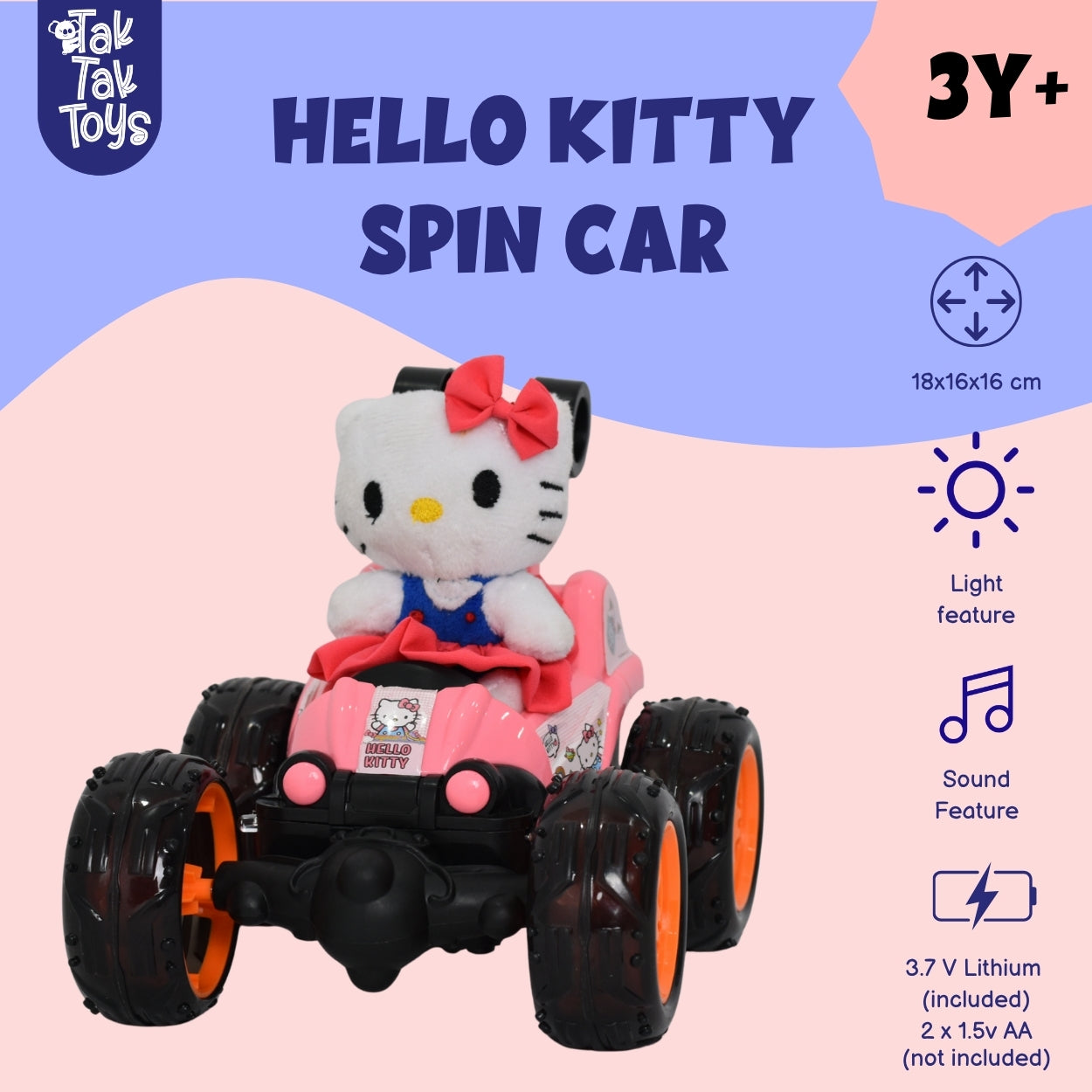 Spin Car - RC Toy with Lights