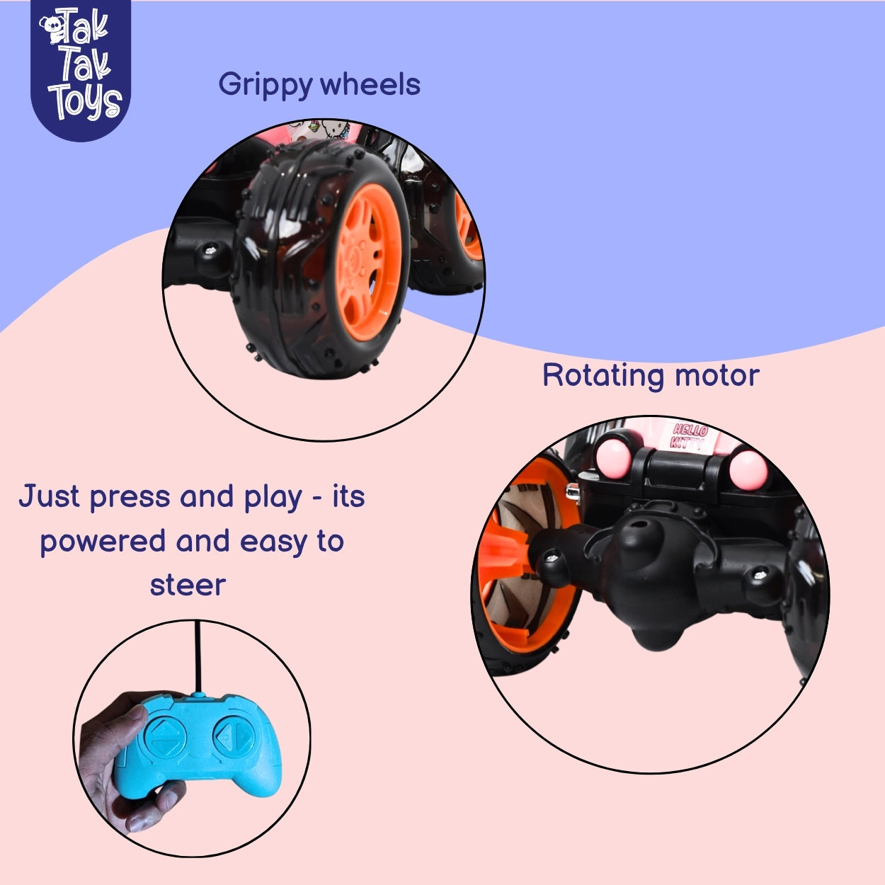 Spin Car - RC Toy with Lights