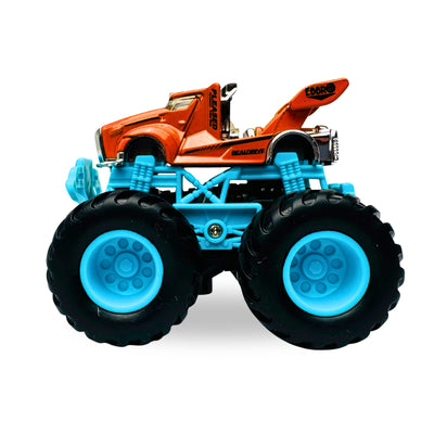 1:64 Die-Cast Off Road Monster Car With Metal Body | Orange/Blue