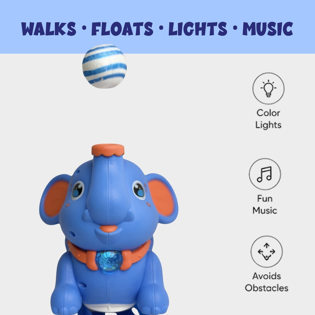 Elephant AirFloat - Interactive Musical Toy, Ages 1+ Years