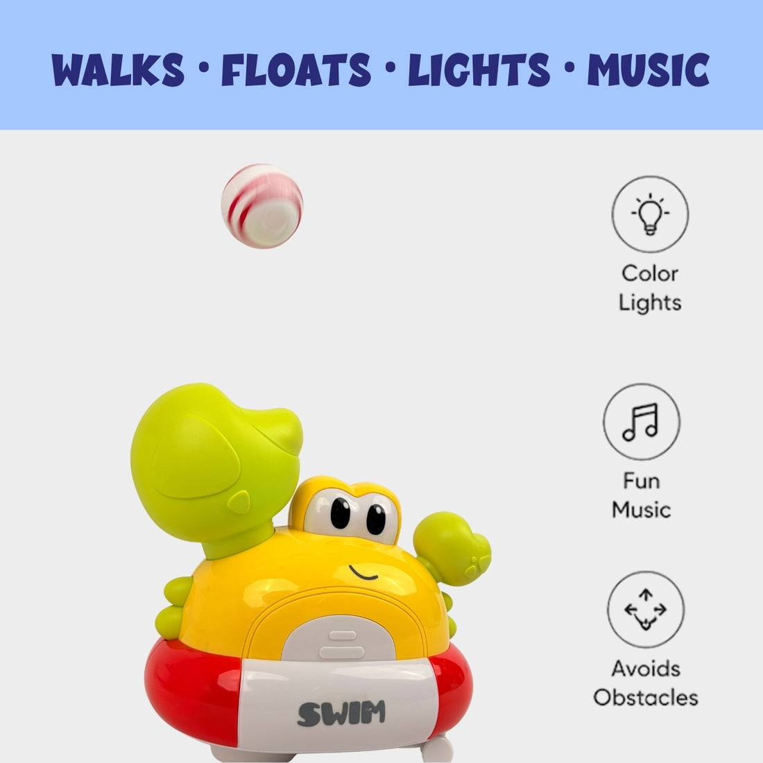 Balancing Crab - Interactive Musical Toy, Ages 1+ Years