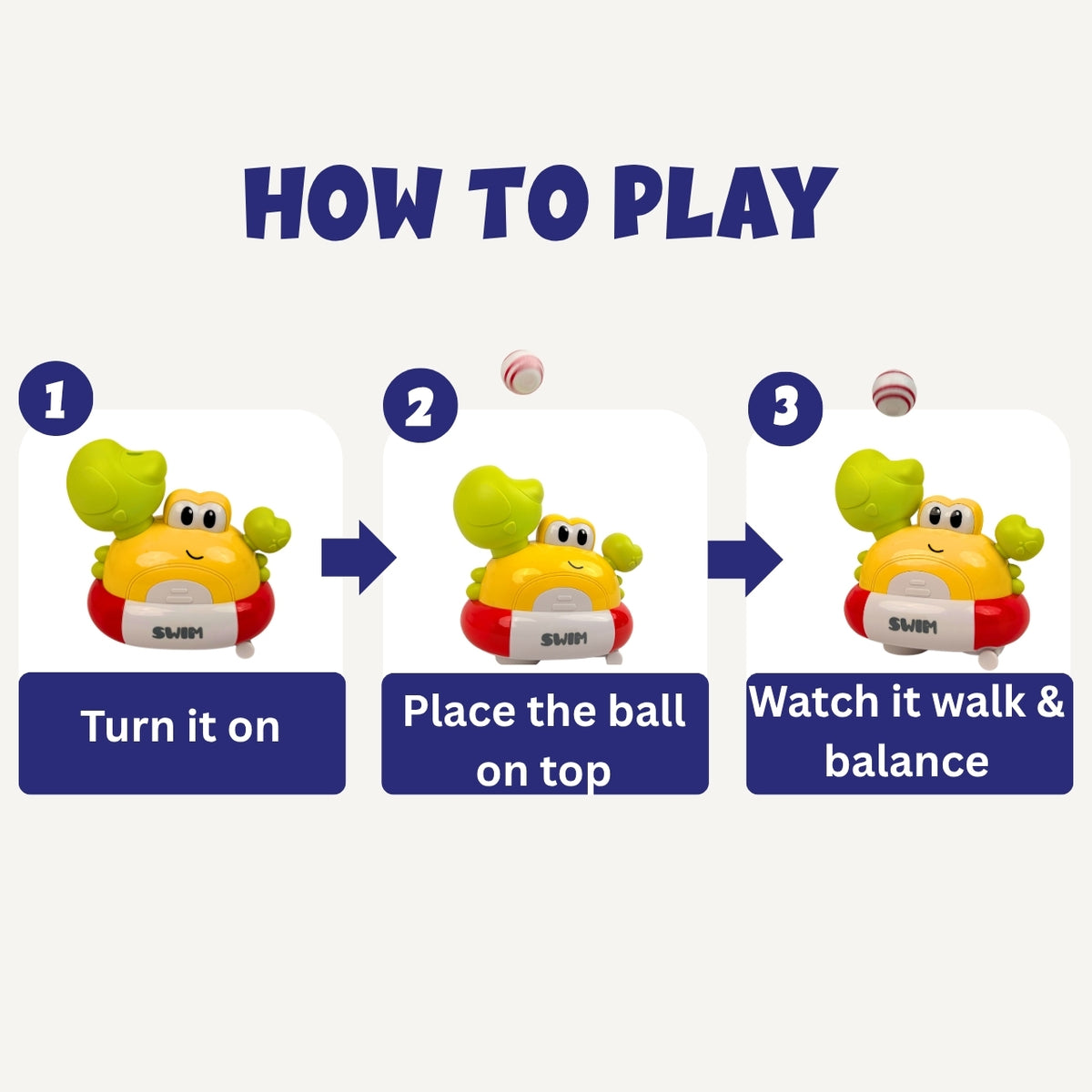 Balancing Crab - Interactive Musical Toy, Ages 1+ Years