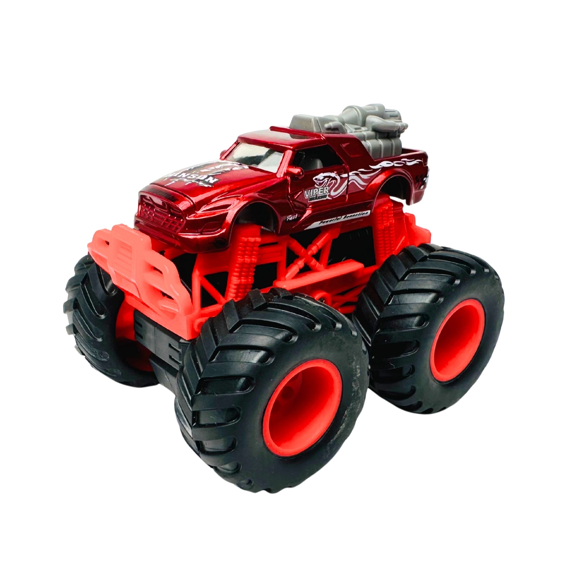 1:64 Die-Cast Off Road Monster Car With Metal Body | Red