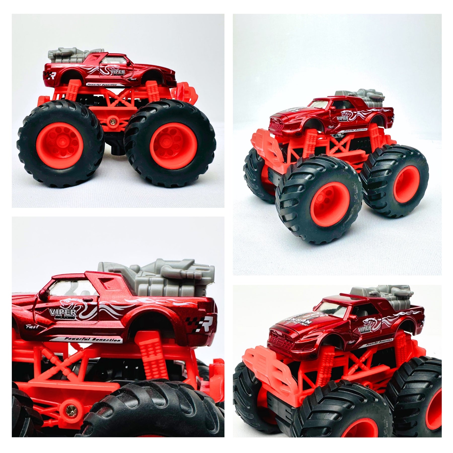 1:64 Die-Cast Off Road Monster Car With Metal Body | Red