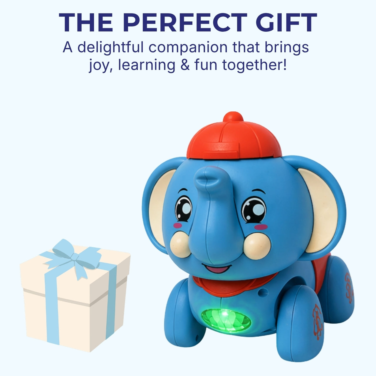 Jumpy Elephant - Interactive Musical Toy, Ages 1+ Years