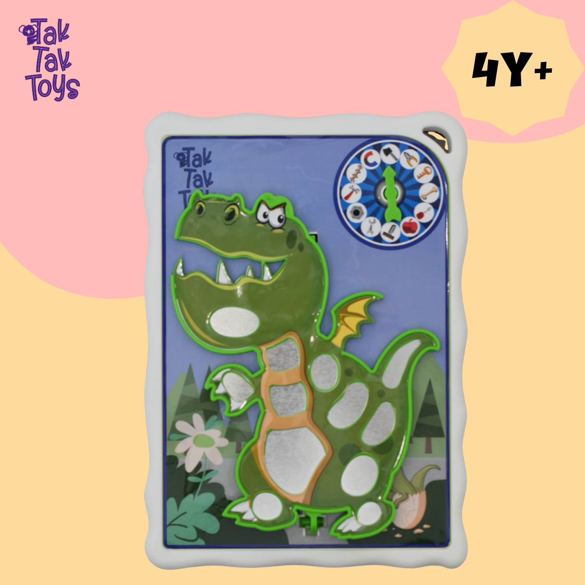 Tak Tak Toys Zap Trap - Dinosaur & Unicorn Boars Game With Sound Effect