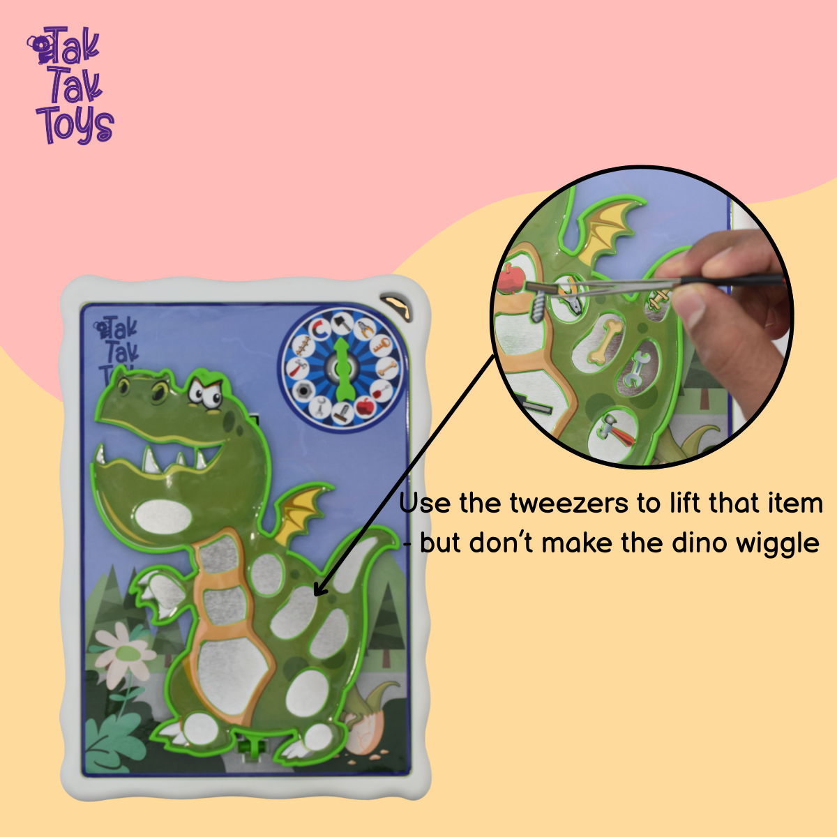 Tak Tak Toys Zap Trap - Dinosaur & Unicorn Boars Game With Sound Effect