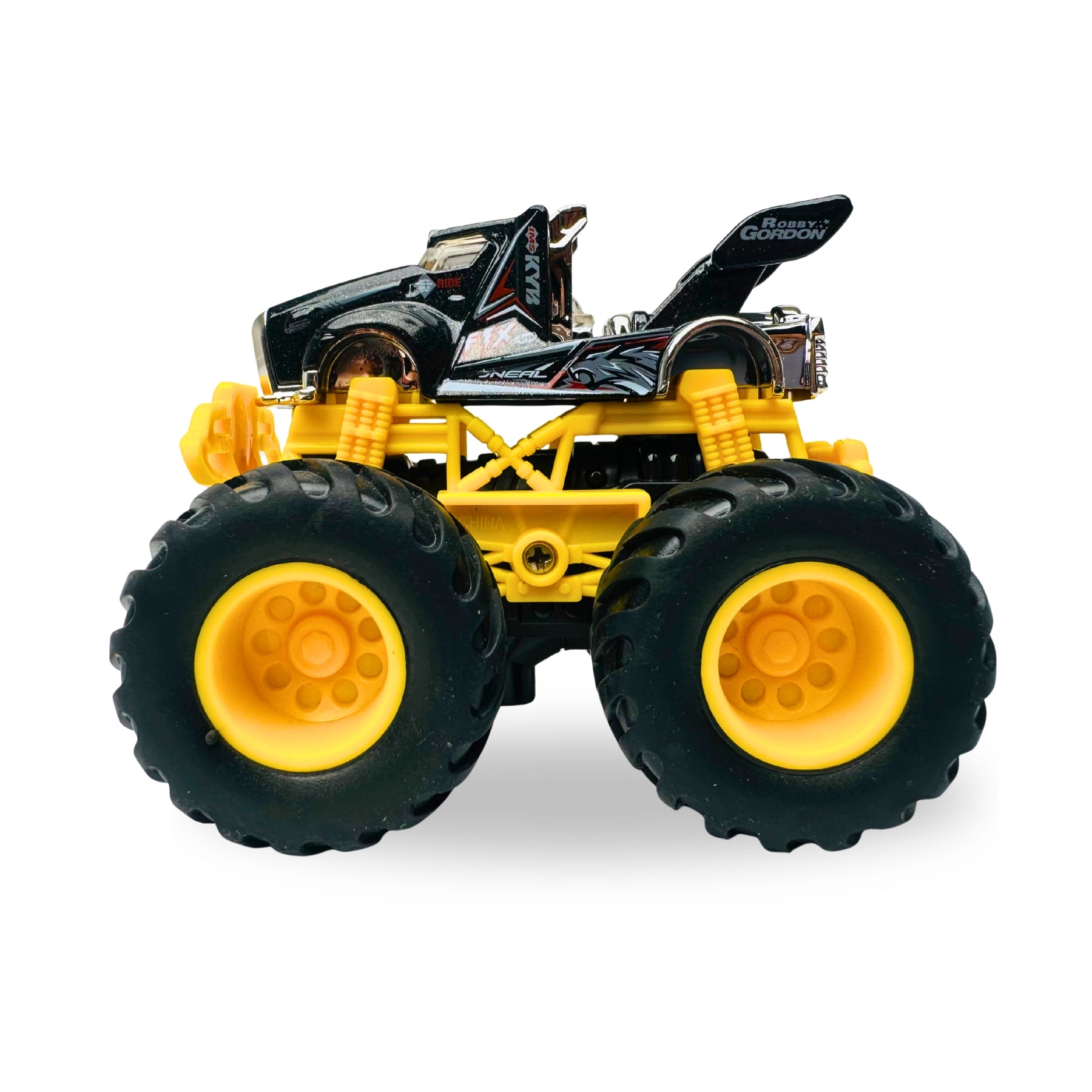 1:64 Die-Cast Off Road Monster Car With Metal Body | Black/Yellow
