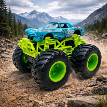 1:64 Die Cast Off Road Monster Car With Metal Body | Blue/Green