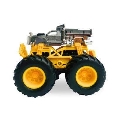 1:64 Die-Cast Off Road Monster Car With Metal Body | Grey/Yellow