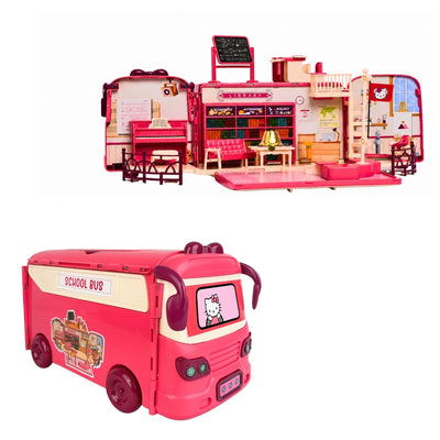 2-in-1 Convertible School Bus Playset, Ages 3+ Years