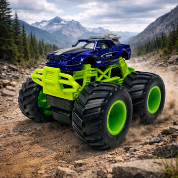 1:64 Die Cast Off Road Monster Car With Metal Body | Purple/Green