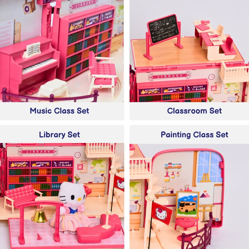 2-in-1 Convertible School Bus Playset, Ages 3+ Years