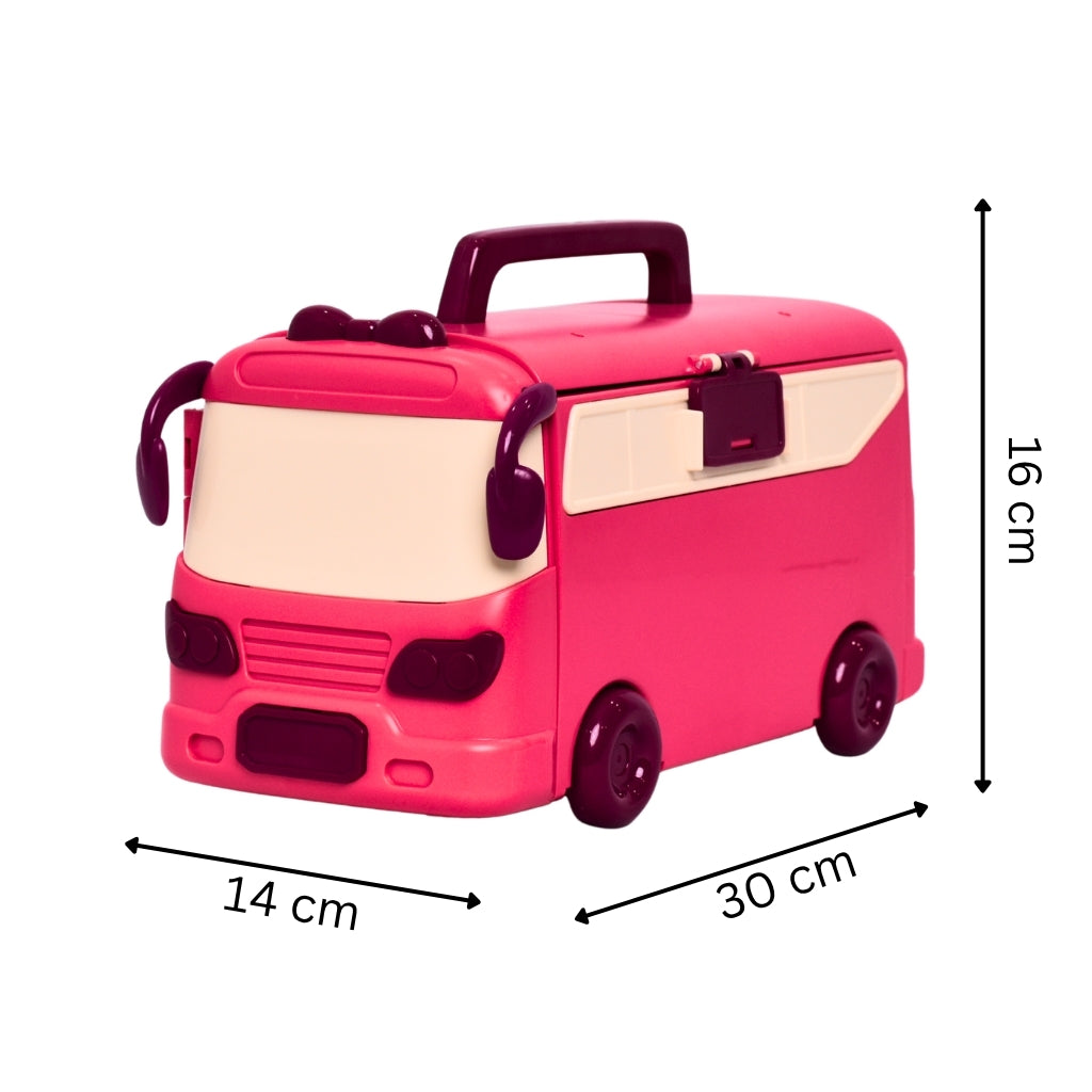 2-in-1 Convertible School Bus Playset, Ages 3+ Years